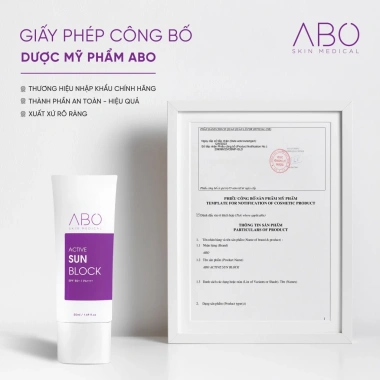 Kem chống nắng ABO Sun Block 50ml - Ngăn lão hóa, bảo vệ da, chỉ 408.000đ