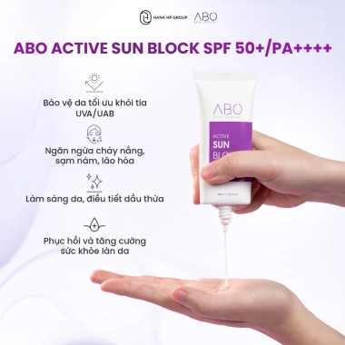 Kem chống nắng ABO Sun Block 50ml - Ngăn lão hóa, bảo vệ da, chỉ 408.000đ