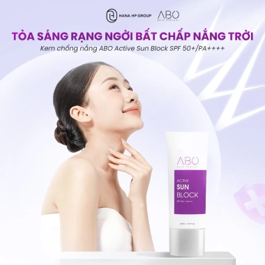 Kem chống nắng ABO Sun Block 50ml - Ngăn lão hóa, bảo vệ da, chỉ 408.000đ