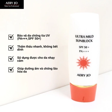 Kem Chống Nắng Aery Jo SPF50+ PA+++ 50ml - Bảo vệ da nhẹ nhàng, chỉ 295.000 4