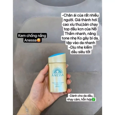 Kem chống nắng Anessa Milk 60ml-90ml Fullbox SPF50+ Dưỡng ẩm, Không nhờn, Giá ưu đãi 518.960 VND 2