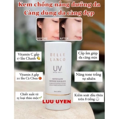 Kem Chống Nắng Belle Lanco UV Glow Defense SPF50+ PA+++ 50ml - Giá 599.000đ