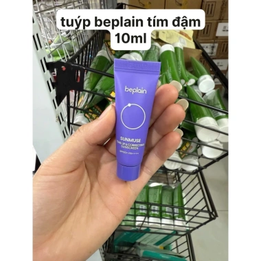 Kem chống nắng BEPLAIN Sunmuse SPF 50+ PA++++ 50ml - Nâng tone, hiệu chỉnh da, màu tím, giảm giá 309.000₫