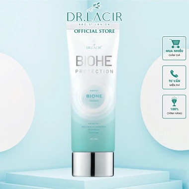 Kem Chống Nắng BIOHE PROTECTION Dr Lacir 60ml DR10 SPF50 dưỡng ẩm không nhờn giảm vết thâm 420k