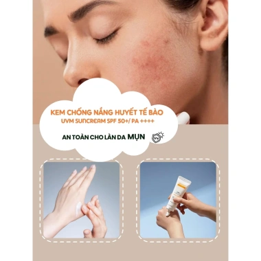 Kem chống nắng Biomeek Huyết Tế Bào UVM SUNCREAM - Nâng tone, giảm giá 165k (giá gốc 198k)