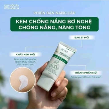 Kem Chống Nắng Bơ Nghệ Cỏ Cây Hoa Lá 30g – Kiềm Dầu, Nâng Tone Tự Nhiên, Da Mịn – Giá chỉ 189.000đ