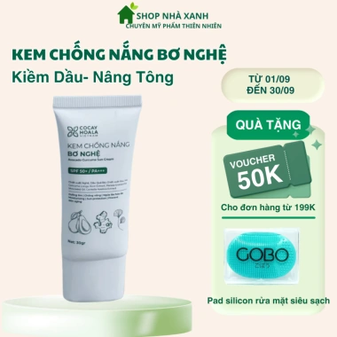 Kem Chống Nắng Bơ Nghệ Cỏ Cây Hoa Lá Kiềm Dầu Nâng Tông Nhẹ Dịu SPF50+ PA+++ 30ml Giá Ưu Đãi 220k