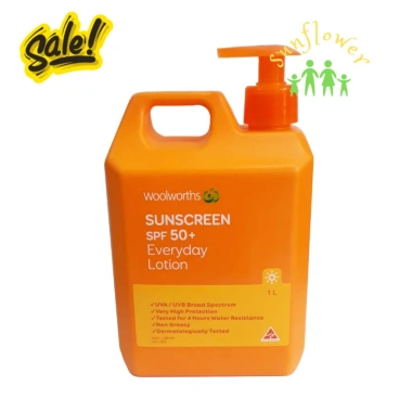 Kem chống nắng body toàn thân Woolworths Everyday SPF 50+ 1l Giá ưu đãi 572.000 VND