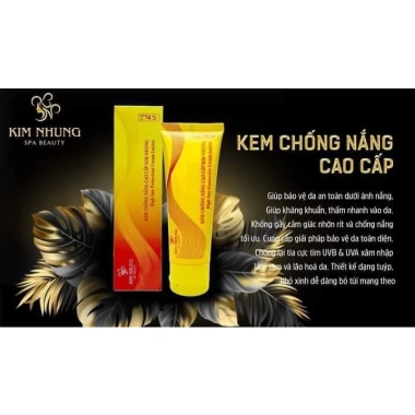 Kem chống nắng cao cấp KIM NHUNG 100ml - Dưỡng trắng, nâng tông, ngừa lão hóa