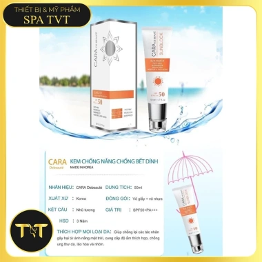Kem Chống Nắng Cara GSC Lindsay Debeauty SPF50+ 50ml: Kiểm tra QR Giá 405.000₫