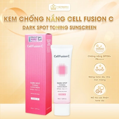 Kem chống nắng Cell Fusion C Dark Spot Toning SPF50+ PA++++ 50ml Nâng tông sáng da giảm đốm nâu giá 280k