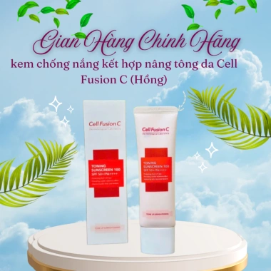 Kem chống nắng Cell Fusion C Toning - Nâng tông da, bảo vệ SPF 50, giảm giá 315k