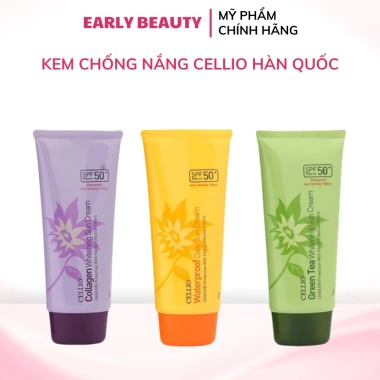 Kem chống nắng Cellio kiềm dầu dưỡng ẩm, nâng tông tự nhiên SPF50+ PA+++ 70ml - Giá chỉ 82.000đ Early Beauty