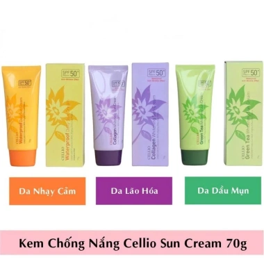 Kem chống nắng Cellio kiềm dầu dưỡng ẩm, nâng tông tự nhiên SPF50+ PA+++ 70ml - Giá chỉ 82.000đ Early Beauty