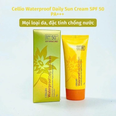 Kem chống nắng Cellio kiềm dầu dưỡng ẩm, nâng tông tự nhiên SPF50+ PA+++ 70ml - Giá chỉ 82.000đ Early Beauty