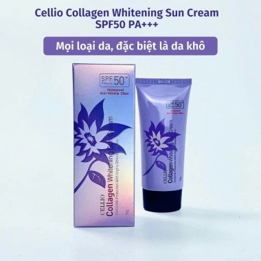 Kem chống nắng Cellio kiềm dầu dưỡng ẩm, nâng tông tự nhiên SPF50+ PA+++ 70ml - Giá chỉ 82.000đ Early Beauty