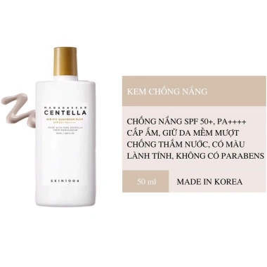 Kem chống nắng Centella Skin Air-fit SPF50+ 50ml rau má không nhờn giảm giá 249.000 VND