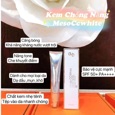 Kem chống nắng che khuyết điểm MESO CCWHITE - nâng tông, bảo vệ da 299.000 VNĐ