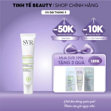 Kem chống nắng da dầu mụn SVR Sebiaclear Crème SPF50 + MartiDerm Screen SPF50+ 40ml - Giá 530.000đ 2 Kem chống nắng da dầu mụn SVR Sebiaclear Crème SPF50 + MartiDerm Screen SPF50+ 40ml - Giá 530.000đ 2