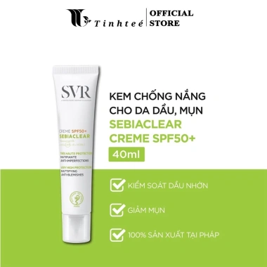 Kem chống nắng da dầu mụn SVR Sebiaclear Crème SPF50 + MartiDerm Screen SPF50+ 40ml - Giá 530.000đ