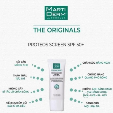 Kem chống nắng da dầu mụn SVR Sebiaclear Crème SPF50 + MartiDerm Screen SPF50+ 40ml - Giá 530.000đ