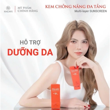Kem chống nắng đa tầng HALAVi - Vật lý nâng tone, SPF50, giá ưu đãi 299.000đ Kem chống nắng đa tầng HALAVi - Vật lý nâng tone, SPF50, giá ưu đãi 299.000đ