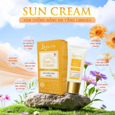 Kem Chống Nắng Đa Tầng Linhce'S - Bảo Vệ Da Toàn Diện, Dưỡng Ẩm, Không Nhờn, Giá Ưu Đãi 230k