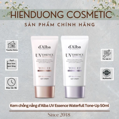 Kem chống nắng dAlba Waterfull Tone-up Cream SPF 50+ 50ml - Tăng tông da, bảo vệ UV, giá ưu đãi 349k