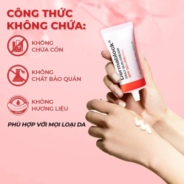 Kem chống nắng Dermablock mỏng nhẹ SPF50+ 35ml - Phổ rộng vô hình, giá chỉ 168.866đ