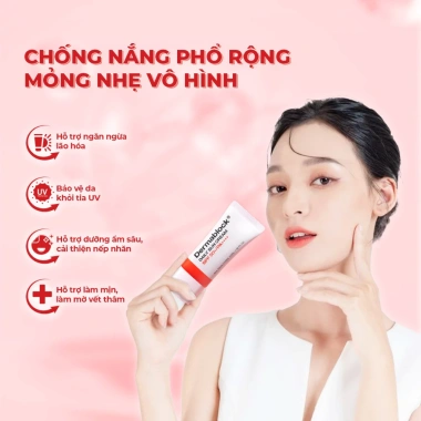 Kem chống nắng Dermablock mỏng nhẹ SPF50+ 35ml - Phổ rộng vô hình, giá chỉ 168.866đ