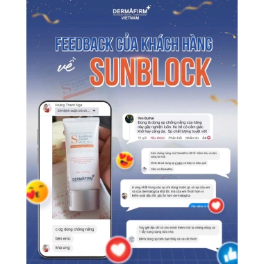 Kem chống nắng DERMAFIRM hỗn hợp nâng tone 50ml - Sun Block Cream giảm giá 960k 6