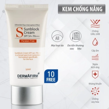 Kem Chống Nắng Dermafirm SPF50+ PA+++ Hàn Quốc 50ml – Dưỡng Da Dầu, Khô, Mụn, Nhạy Cảm, Giá 830k 3