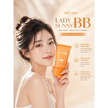 Kem chống nắng DRLady Hàn Quốc SPF50+ PA+++63+ 50ml Dưỡng ẩm mịn da nâng tông 229k 2