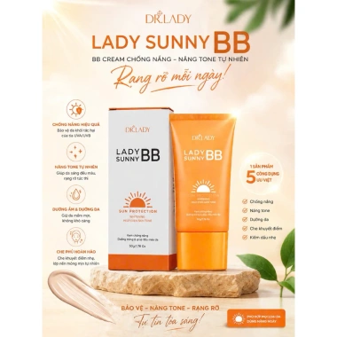 Kem chống nắng DRLady Hàn Quốc SPF50+ PA+++63+ 50ml Dưỡng ẩm mịn da nâng tông 229k 3