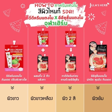Kem Chống Nắng Dưa Hấu Jula's SPF 50+++ Thái Lan 40g Dưỡng ẩm không nhờn 235k 7
