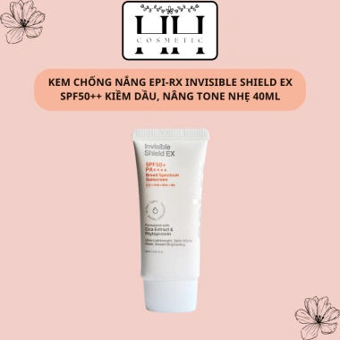 Kem chống nắng Epi-RX Invisible Shield SPF50++++ kiềm dầu, nâng tone nhẹ 40ml giá ưu đãi 450k