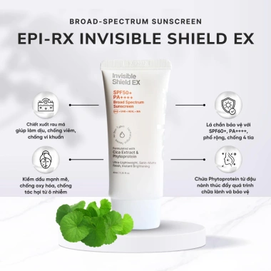 Kem chống nắng EPI‑RX Invisible Shield EX SPF50++ Duni Le Cosmetics - giảm giá 289k 2 Kem chống nắng EPI‑RX Invisible Shield EX SPF50++ Duni Le Cosmetics - giảm giá 289k 2