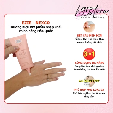 Kem chống nắng EZIE NEXCO kiềm dầu nâng tone nhập khẩu Hàn Quốc giá ưu đãi 232.000đ