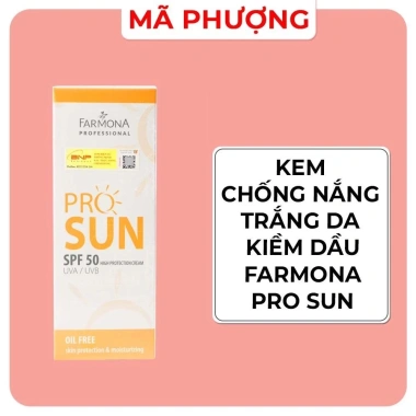 Kem chống nắng Farmona Professional Pro Sun 50ml cho da mụn kiềm dầu - Giá 550.000đ - Mỹ Phẩm Mã Phượng