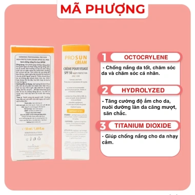 Kem chống nắng Farmona Professional Pro Sun 50ml cho da mụn kiềm dầu - Giá 550.000đ - Mỹ Phẩm Mã Phượng