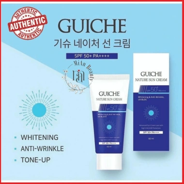 Kem Chống Nắng Guiche Nature Sun Cream SPF50+++ Hàn Quốc Nâng Tone Kiềm Dầu 60ml - 145k 2 Kem Chống Nắng Guiche Nature Sun Cream SPF50+++ Hàn Quốc Nâng Tone Kiềm Dầu 60ml - 145k 2