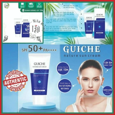 Kem Chống Nắng Guiche Nature Sun Cream SPF50+++ Hàn Quốc Nâng Tone Kiềm Dầu 60ml - 145k