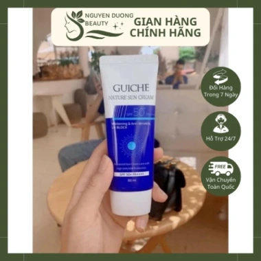Kem chống nắng GUICHE Nature Sun Cream SPF50+ PA++++ 60ml - Chính hãng, giá 105k 4