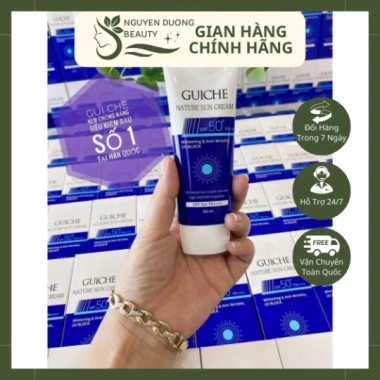 Kem chống nắng GUICHE Nature Sun Cream SPF50+ PA++++ 60ml - Chính hãng, giá 105k 5
