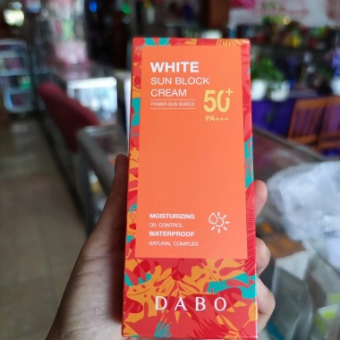 Kem chống nắng Hàn Quốc DABO WHITE SUN BLOCK CREAM & TONE-UP BASE - Giá chỉ 150.000đ bảo vệ da, tông sáng mịn 3