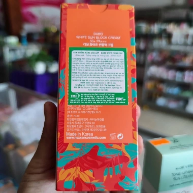 Kem chống nắng Hàn Quốc DABO WHITE SUN BLOCK CREAM & TONE-UP BASE - Giá chỉ 150.000đ bảo vệ da, tông sáng mịn 4