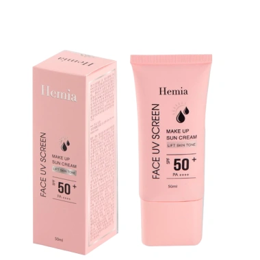 Kem chống nắng Hemia Hàn Quốc 50ml FREE SHIP - Nâng tone, trắng da, kiềm dầu cho da mụn