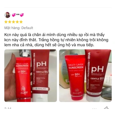Kem chống nắng Hoài Vân đa tầng HALAVI - Mua 2 tặng 2 mặt nạ collagen, giảm giá còn 650.000₫