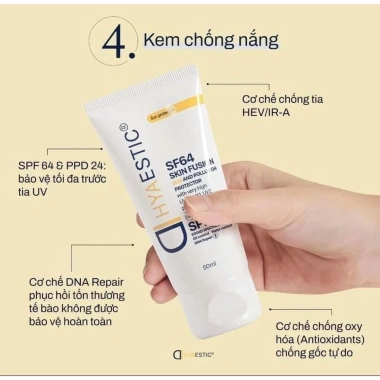 Kem chống nắng Hyaestic Skin Fusion SF64 SPF50 - Chống nắng và ô nhiễm, chỉ 829.000đ 2