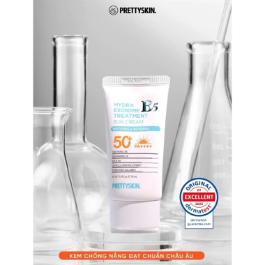 Kem chống nắng Hydra B5 Exosome Prettyskin - Phục hồi da, tặng 1 bông mút, 330.000₫